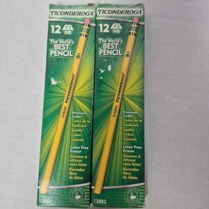 Ticonderoga #2 HB Pencils 24 Count Yellow Premium Cedar Wood New